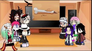 Uppermoons and hashira react to funny animation