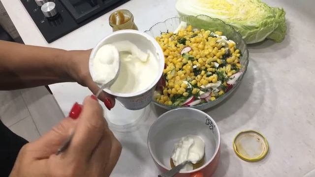 Салат.Очень лёгкий салат. Низкокалорийный.