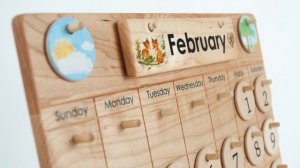 Wooden Perpetual Montessori Calendar From Jennifer