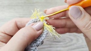 Мастер класс - ёжик, вязаный крючком.