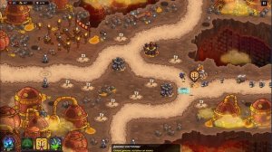 Kingdom Rush VENGEANCE сложность Veteran mission 4 кампания (campaign) Золотая Пивоварня