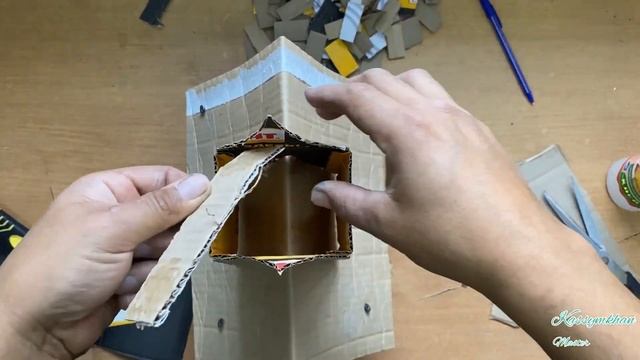 Как сделать домик из картонных коробок своими руками за 10 минут