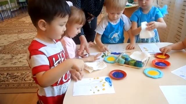 Открытый урок в садике (осень 2012г., 3 годика) смотреть онлайн