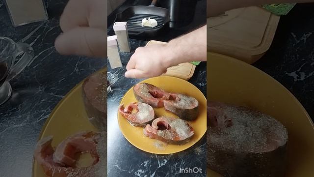 Красная рыба на гриле. Быстро. смотреть онлайн