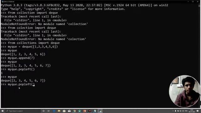 python 30 stack and que using list смотреть онлайн