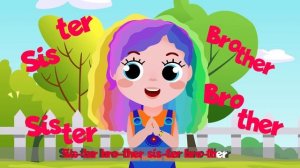 Family song in English - Mom, Dad, Grandpa, Grandma, Grandpa, Brother, Sister - Learning english