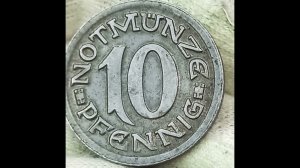 10 пфеннигов 1920 года.Ахен. Германия.