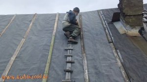 Рассеянный склеротик и немножко крыши. Укладка рубероида.