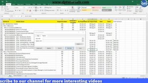 PRIMAVERA P6 Date Formats In Excel– Quick Data Hack || Primavera Tricks || dptutorials