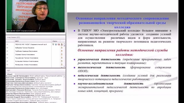 Современные направления деятельности методической службы ПОО