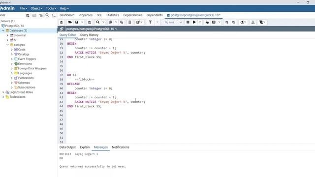 01 - PL/pgSQL Block Structure