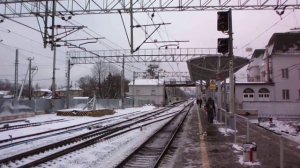 Сапсан ЭВС1-13 из Петербурга проследует станцию Подсолнечная в направлении Москвы