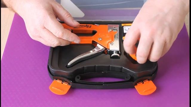 Регулируемый мебельный степлер. смотреть онлайн