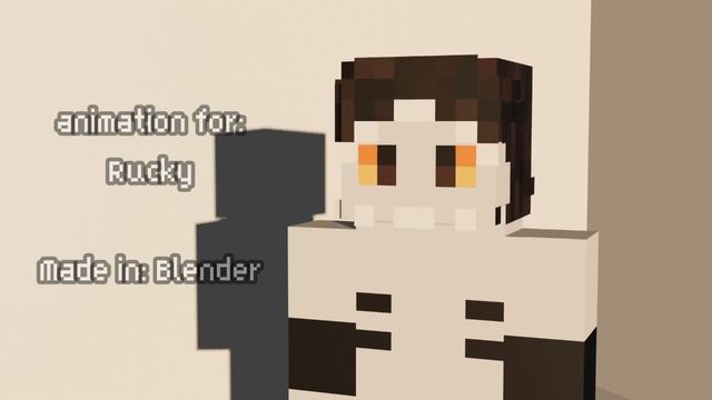 Face rig test (minecraft animation. Blender) смотреть онлайн