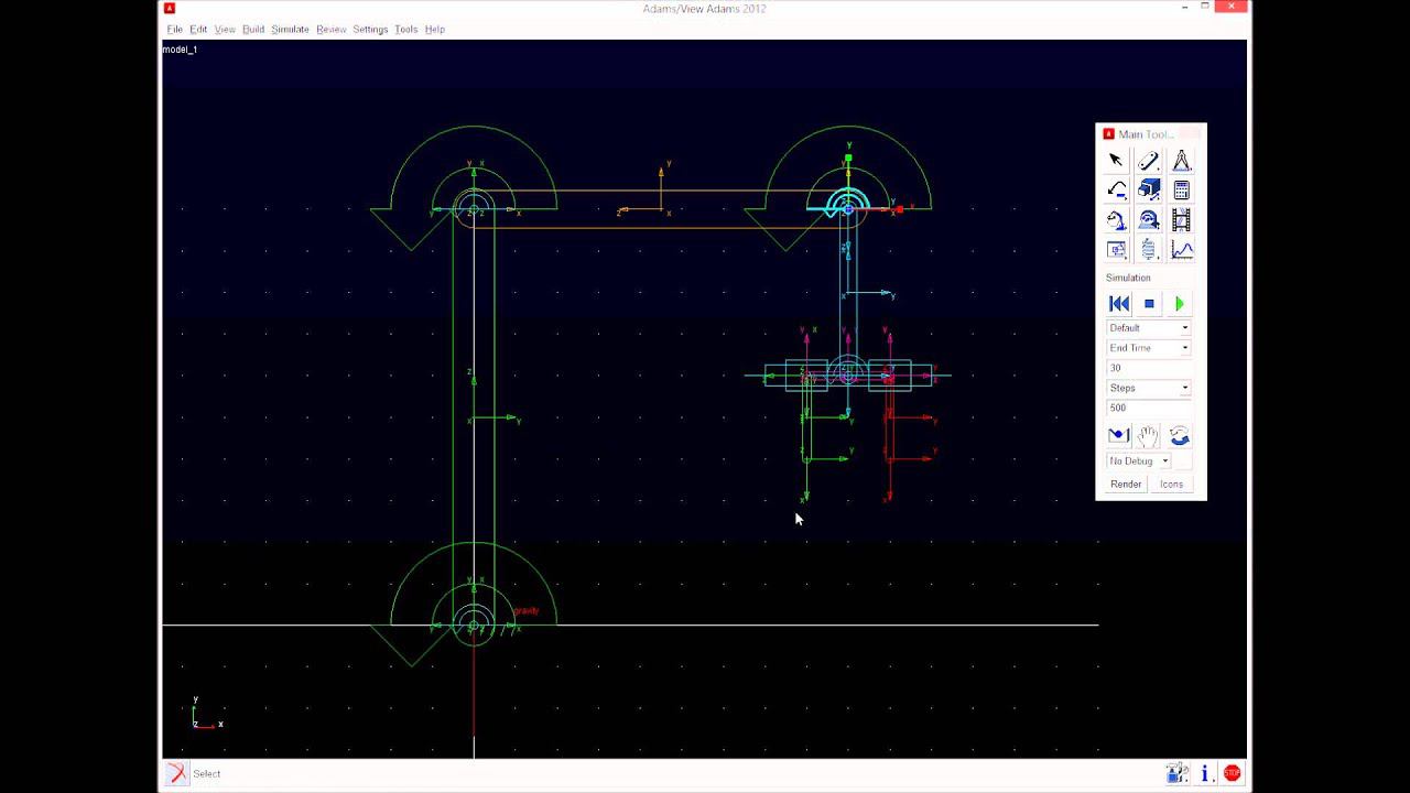 Simple manipulator in MSC.ADAMS - 2