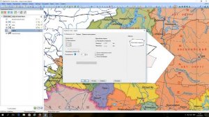 MapInfo. Полигон в полигоне. Железные дороги. Реки