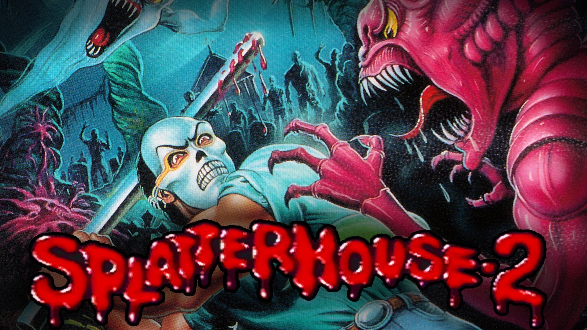 #1 Кровожадные малюски в Splatterhouse 2