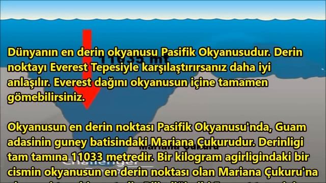 Okyanusun en derin yeri kaç Km'dir...? смотреть онлайн