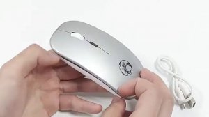 Компьютерная беспроводная бесшумная аккумуляторная мышка с Bluetooth 5.0.