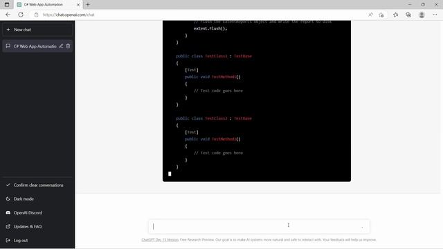 Create Selenium framework using ChatGPT | Selenium AI automation