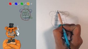 Как нарисовать аниматроника Фредди Фазбера