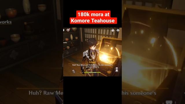 180k Mora at Komore Tea House | Genshin Impact