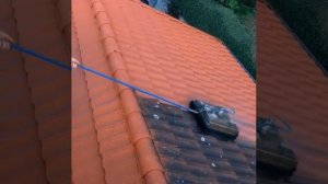 Чистка натуральной черепицы.