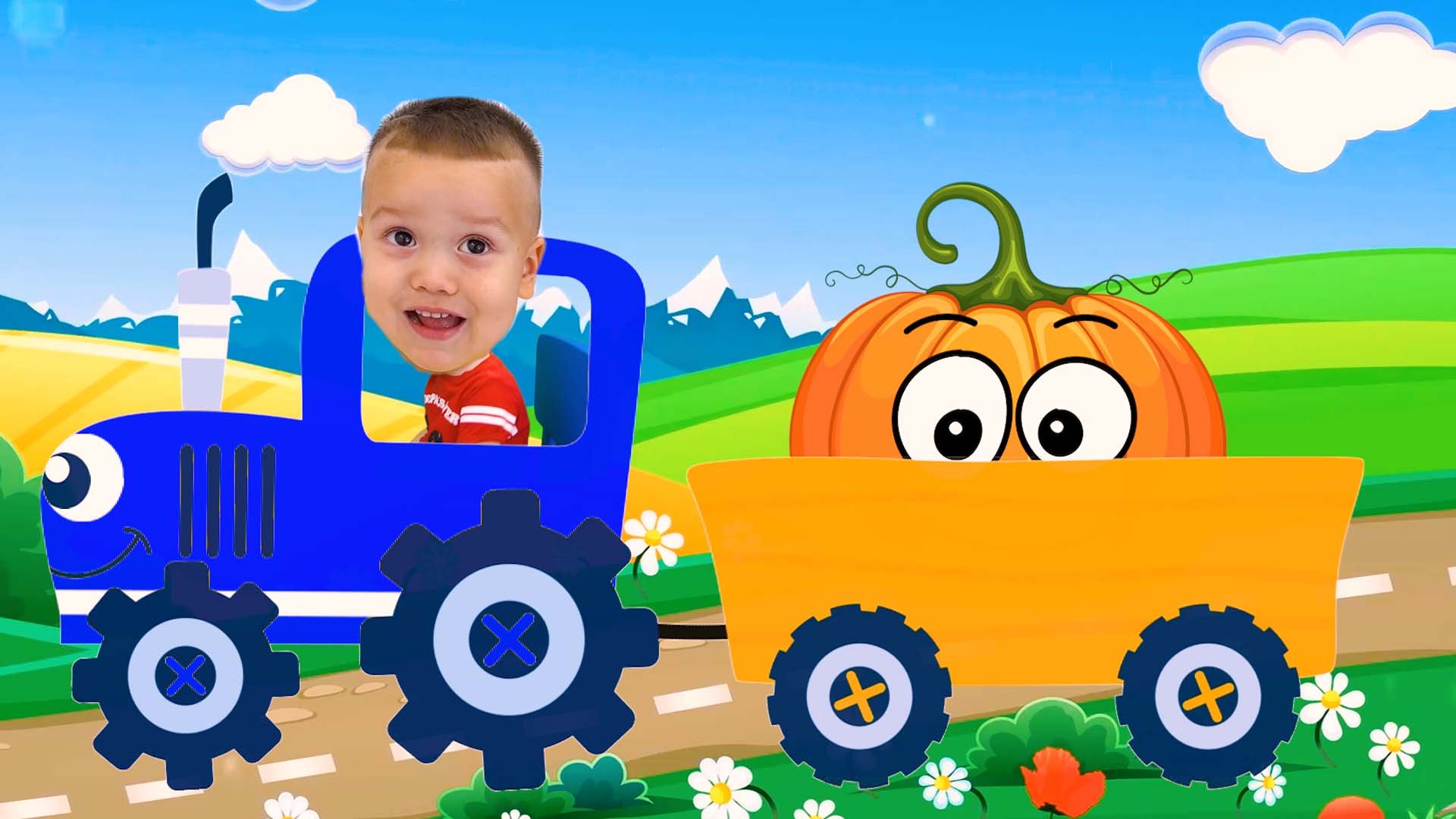 Синий трактор Обучающая песенка про полезную еду для детей малышей. Овощи