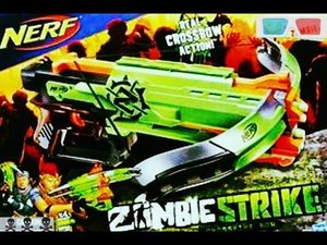 Распаковка подарка. Бластер Nerf Zombie Strike Hasbro «Зомби арбалет»