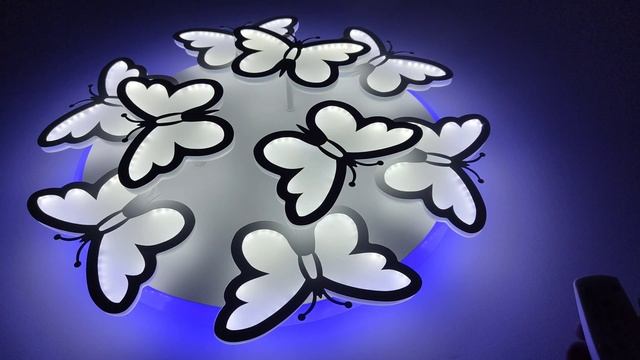 Светодиодная люстра BRUNO VENTO Farfallo/6+3 WH(RGB) смотреть онлайн