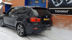 Звук выхлопа BMW x5m