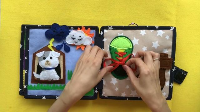 Развивающая книга из фетра смотреть онлайн