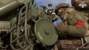 Боевая работа расчетов САУ «Малка»