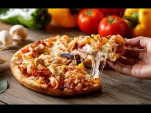 Пицца с шампиньонами – самый полезный рецепт