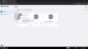 Как создать файл в Sketchup Web