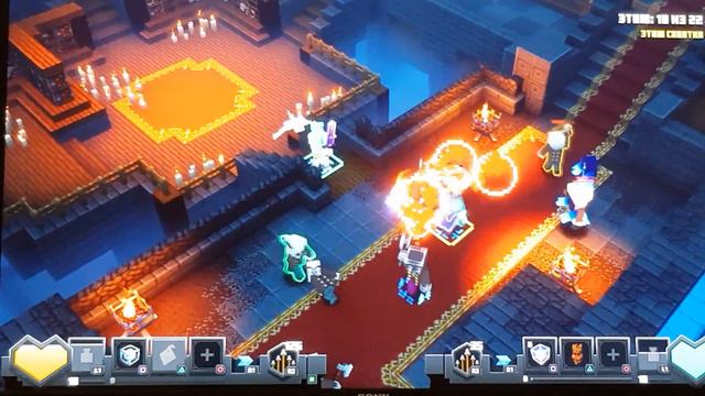 Играю в Minecraft dungeons и в Rayman Legends с братом смотреть онлайн