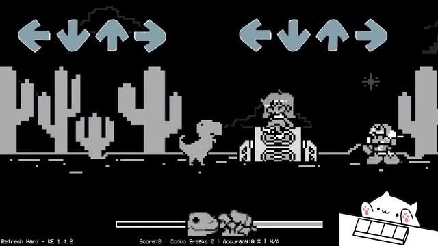 Friday Night Funkin' Bongo Cat plays Internet's Down Mod Hard Mode! смотреть онлайн