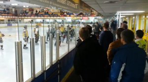 Scott Spearing fight at Bracknell Bees v Peterborough Phantoms game.