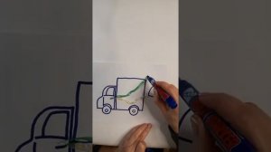 28. Творчество. Как нарисовать грузовичок с подарками.