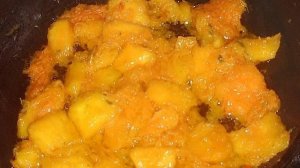 Тыква на сковороде