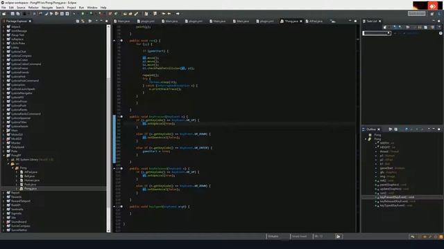 Java Coding - Exploration de PONG!