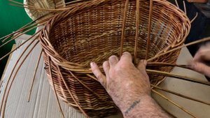 Загибка в 4 пары прутьев. Первое видео серии "Буковедка лозоплетения"