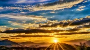 Музыка на фоне восхода солнца