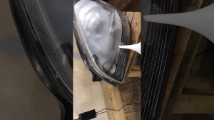 Химическая полировка фары Hyundai Tucson 1