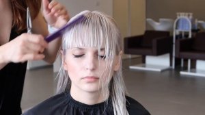 How to cut FRINGE/BANGS - tutorial by SANJA KARASMAN