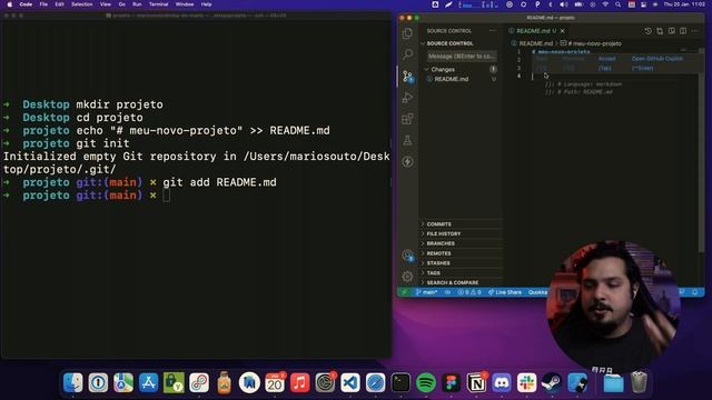 Git e GitHub: Como subir meu primeiro projeto? Como versionar um projeto? #BaseDev #DevIniciante смотреть онлайн