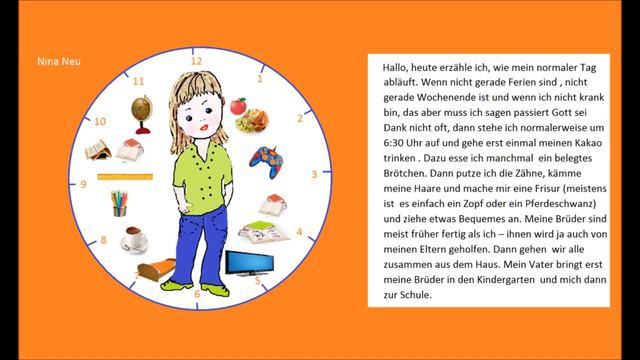 Учимся говорить по-немецки # 7 (Мой день.1 часть). смотреть онлайн