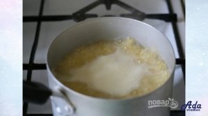 Гарнир из пшена Рецепт, пошаговый, как приготовить, видеорецепт