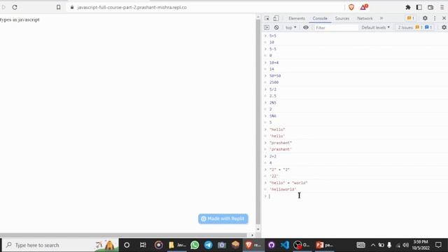 JavaScript full course | Data types in JavaScript | Part-2 | #MindBlock #blockchain #javascript