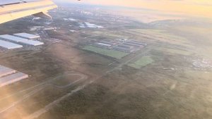 Посадка на самолете в Питере, аэропорт Пулково